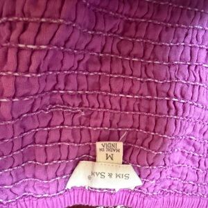 SIM & SAM Pink Smocked Top